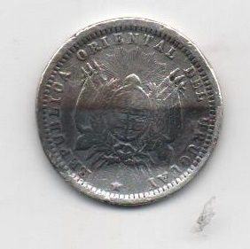URUGUAY DEL AÑO 1893 DE 10 CENTAVOS